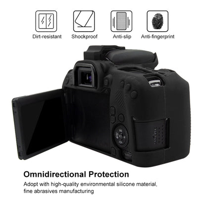 PULUZ Soft Silicone Protective Case for Canon EOS 77D(Black) - Protective Case by PULUZ | Online Shopping UK | buy2fix