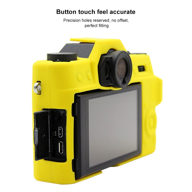 PULUZ Soft Silicone Protective Case for FUJIFILM XT10(Yellow) - Camera Accessories by PULUZ | Online Shopping UK | buy2fix