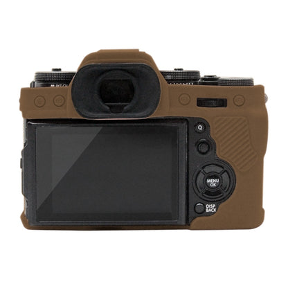 PULUZ Soft Silicone Protective Case for FUJIFILM XT3(Coffee) - Camera Accessories by PULUZ | Online Shopping UK | buy2fix