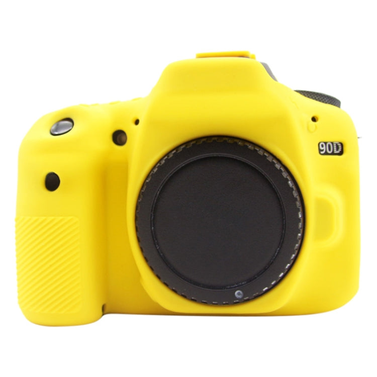 PULUZ Soft Silicone Protective Case for Canon EOS 90D (Yellow) - Camera Accessories by PULUZ | Online Shopping UK | buy2fix