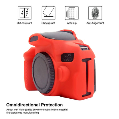 PULUZ Soft Silicone Protective Case for Canon EOS 850D(Red) - Camera Accessories by PULUZ | Online Shopping UK | buy2fix