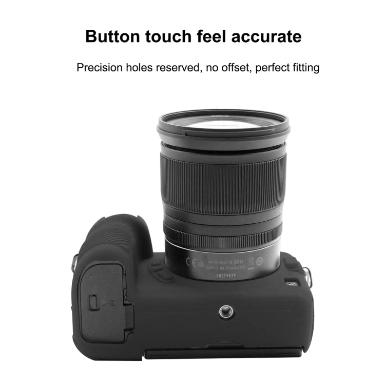 PULUZ Soft Silicone Protective Case for Nikon Z6 II(Black) - Camera Accessories by PULUZ | Online Shopping UK | buy2fix