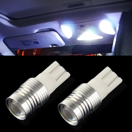 2 PCS T10 3W White Light LED Car Signal Light Bulb, DC 12V - In Car by buy2fix | Online Shopping UK | buy2fix