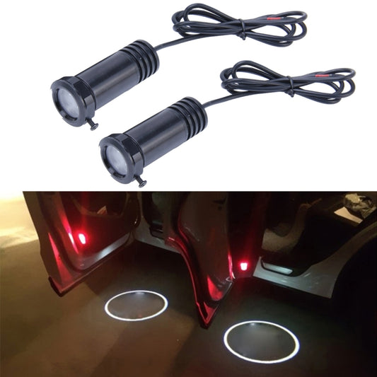 Car Door LED Laser Welcome Decorative Light, LED Laser for MAZDA Logo (Pair)(Black) - Door Lights by buy2fix | Online Shopping UK | buy2fix