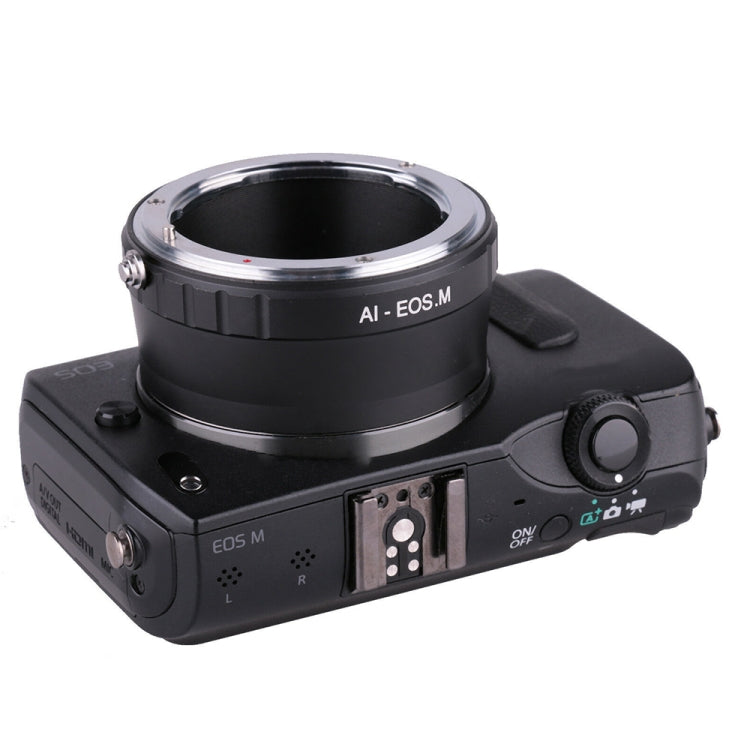 AI Lens to EOS M Lens Stepping Ring(Black) - Camera Accessories by buy2fix | Online Shopping UK | buy2fix