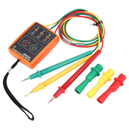 SM852B 3 Phase Rotation Tester Indicator Detector Meter(Orange) - Consumer Electronics by buy2fix | Online Shopping UK | buy2fix