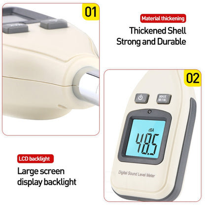 GM1351 Digital Sound Level Meter (Range: 30~130dBA)(Beige) - Consumer Electronics by buy2fix | Online Shopping UK | buy2fix