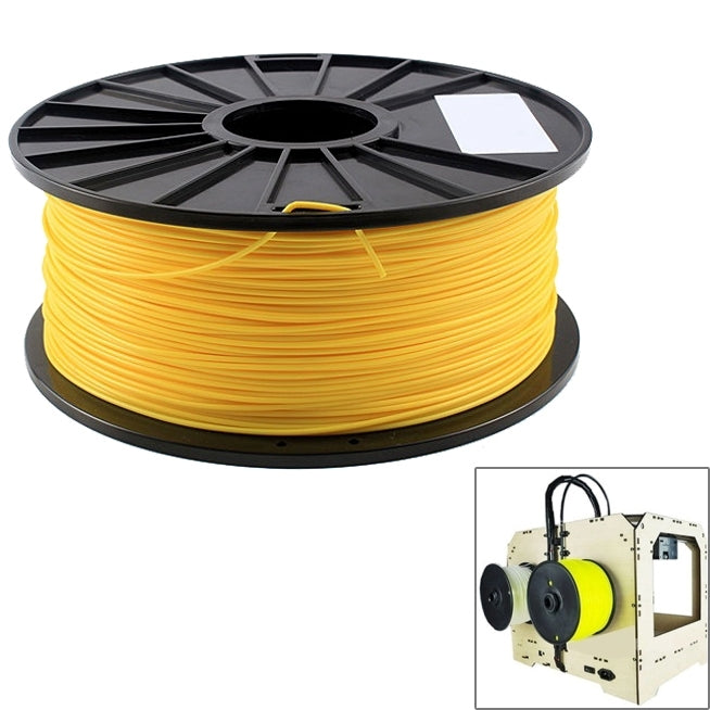 ABS 3.0 mm Fluorescent 3D Printer Filaments, about 135m(Yellow) - Consumer Electronics by buy2fix | Online Shopping UK | buy2fix