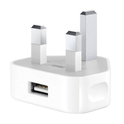 5V / 1A (UK Plug) USB Charger Adapter For  iPhone, Galaxy, Huawei, Xiaomi, LG, HTC and Other Smart Phones, Rechargeable Devices(White) - USB Charger by buy2fix | Online Shopping UK | buy2fix