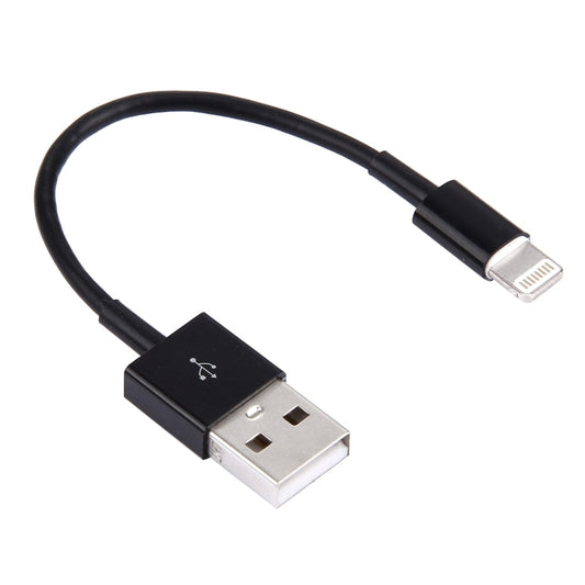 8 Pin to USB Sync Data / Charging Cable, Cable Length: 13cm(Black) - Normal Style Cable by buy2fix | Online Shopping UK | buy2fix