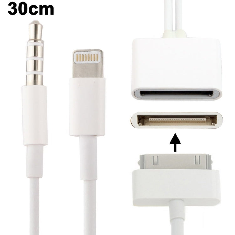 8 Pin Audio Adapter, Not Support iOS 10.3.1 or Above Phone(White) - Converter & Adapter by buy2fix | Online Shopping UK | buy2fix