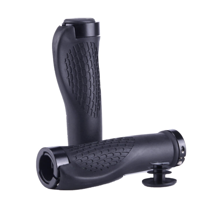 OQSPORT 2 PCS Bike Hand Grips Covers Bilateral Lock MTB Bicycle Anti-slip Handlebar Grips(Black) - Outdoor & Sports by buy2fix | Online Shopping UK | buy2fix