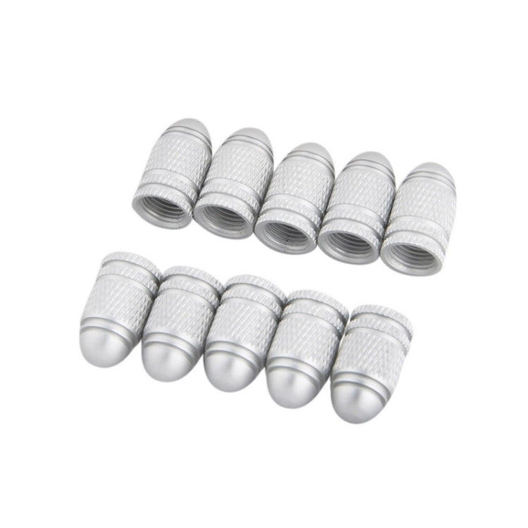 2 PCS Bicycle Aluminum Alloy Tire Valve Caps(Silver) - Outdoor & Sports by buy2fix | Online Shopping UK | buy2fix