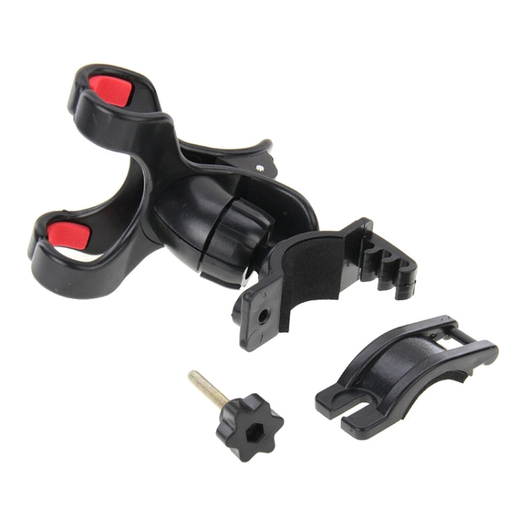 360 Degree Rotation Universal Mobile Phone Bicycle Clip Holder Cradle Stand, Clip Support Phone Width: up to 10cm(Black) - Holders by buy2fix | Online Shopping UK | buy2fix