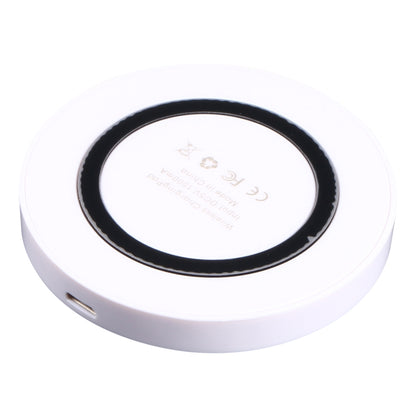 Universal QI Standard Round Wireless Charging Pad (White + Black) - Wireless Charger by buy2fix | Online Shopping UK | buy2fix