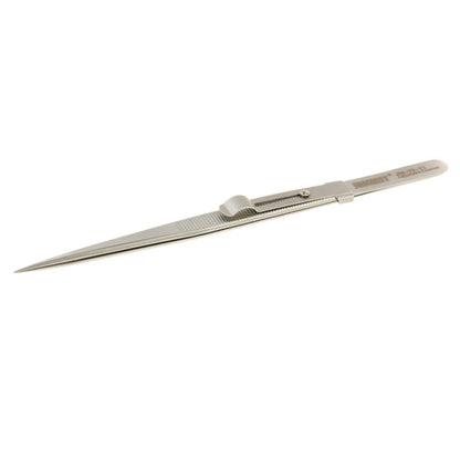 JAKEMY JM-T9-11 Adjustable Straight Tweezers(Silver) - Tweezers by JAKEMY | Online Shopping UK | buy2fix