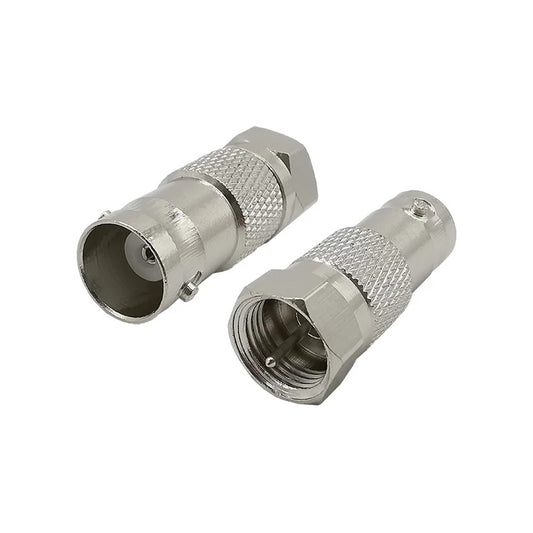 BNC Jack To F Plug Connector - Security by buy2fix | Online Shopping UK | buy2fix