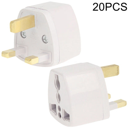 20 PCS Plug Adapter, Travel Power Adapter with UK Socket Plug - Consumer Electronics by buy2fix | Online Shopping UK | buy2fix