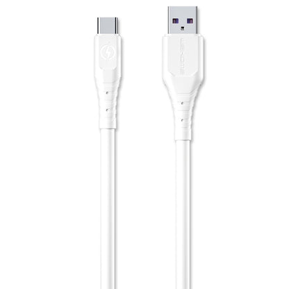 WK WDC-152 6A Type-C / USB-C Fast Charging Data Cable, Length: 1m(White) - USB-C & Type-C Cable by WK | Online Shopping UK | buy2fix