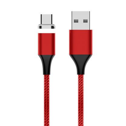 M11 5A USB to USB-C / Type-C Nylon Braided Magnetic Data Cable, Cable Length: 1m (Red) - Mobile Accessories by buy2fix | Online Shopping UK | buy2fix