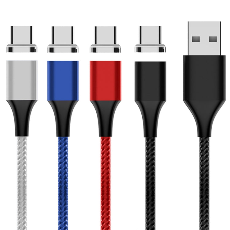 M11 5A USB to USB-C / Type-C Nylon Braided Magnetic Data Cable, Cable Length: 1m (Blue) - Mobile Accessories by buy2fix | Online Shopping UK | buy2fix