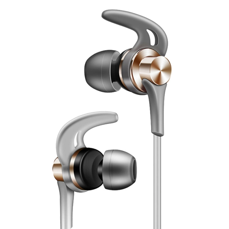 QKZ EQ1 CNC Metal Shark Fin Headphones Sports Music Headphones, Microphone Version (Gold) - In Ear Wired Earphone by QKZ | Online Shopping UK | buy2fix