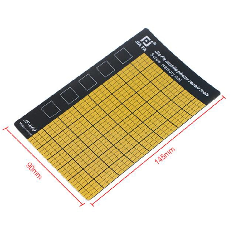 JF-869 Universal Magnetic Screws Mat for Phone Repair, Size: 14.5x9cm - Magnetic Screws Mat by JIAFA | Online Shopping UK | buy2fix