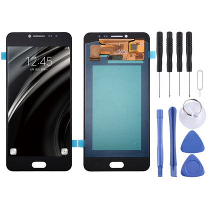 Oled LCD Screen for Galaxy C7 with Digitizer Full Assembly (Black) - LCD Screen by buy2fix | Online Shopping UK | buy2fix