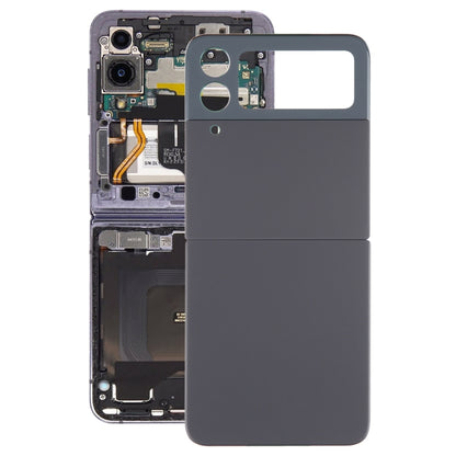 For Samsung Galaxy Z Flip4 SM-F721B Battery Back Cover with Camera Lens Cover(Black) - Back Cover by buy2fix | Online Shopping UK | buy2fix