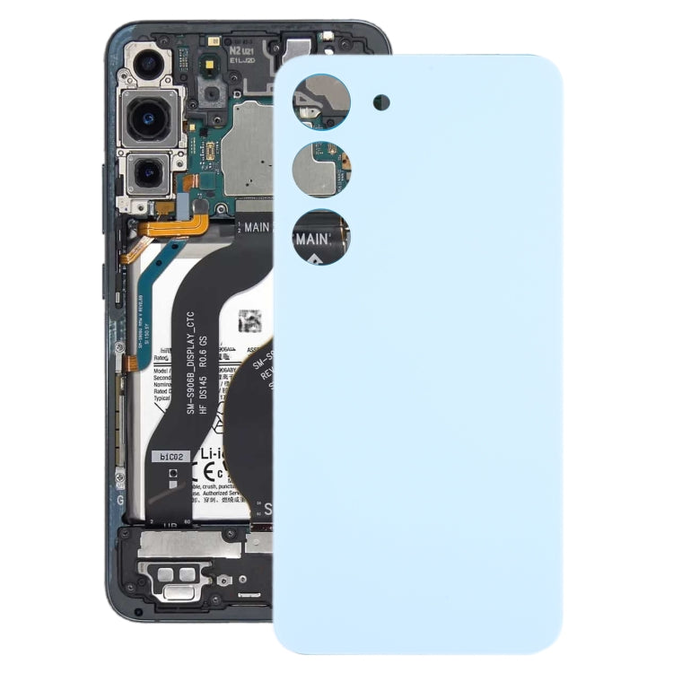 For Samsung Galaxy S23 SM-S911B OEM Glass Battery Back Cover(Blue) - Repair & Spare Parts by buy2fix | Online Shopping UK | buy2fix