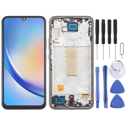 For Samsung Galaxy A34  SM-A346B Incell LCD Screen Digitizer Full Assembly with Frame (Black) - LCD Screen by buy2fix | Online Shopping UK | buy2fix