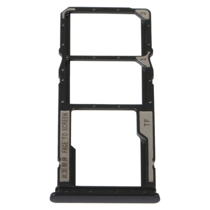 SIM Card Tray + SIM Card Tray + Micro SD Card Tray For Xiaomi Redmi 10C/Redmi 10 India (Black) - Repair & Spare Parts by buy2fix | Online Shopping UK | buy2fix