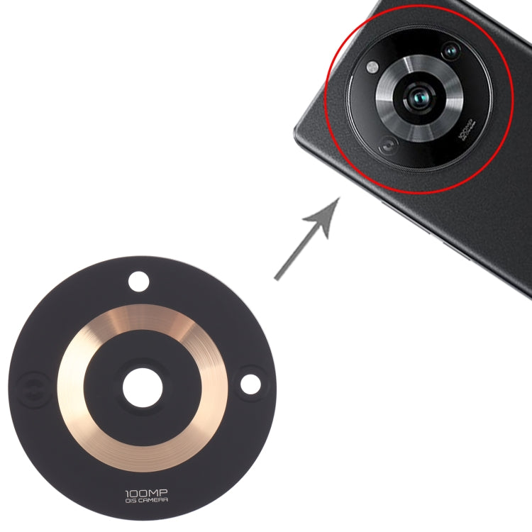 For Realme 11 Pro 10pcs Original Back Camera Lens(Gold) - Camera Series by buy2fix | Online Shopping UK | buy2fix