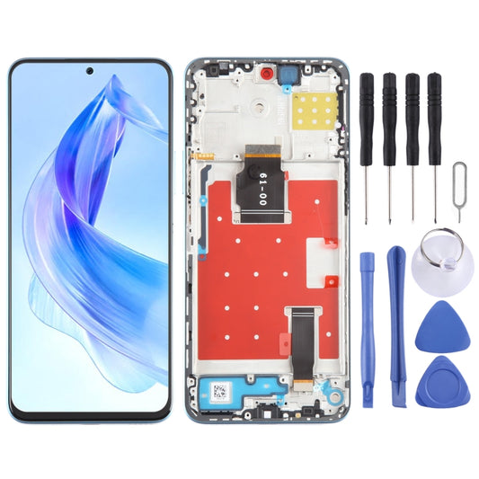 For Honor X50i Original LCD Screen Digitizer Full Assembly with Frame (Blue) - LCD Screen by buy2fix | Online Shopping UK | buy2fix