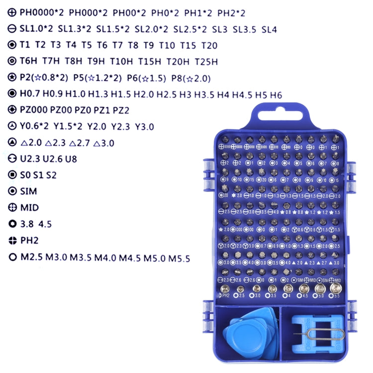 115 in 1 Metal Handle Screwdriver Repair Tools Kit - Screwdriver Set by buy2fix | Online Shopping UK | buy2fix