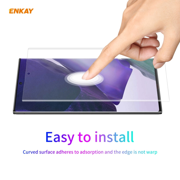 For Samsung Galaxy Note 20 Ultra 2 PCS ENKAY Hat-Prince 3D Full Screen PET Curved Hot Bending HD Screen Protector Soft Film(Transparent) - For Samsung by ENKAY | Online Shopping UK | buy2fix