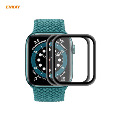 For Apple Watch 6/5/4/SE 40mm 2 PCS ENKAY Hat-Prince 3D Full Screen Soft PC Edge + PMMA HD Screen Protector Film - Smart Wear by ENKAY | Online Shopping UK | buy2fix