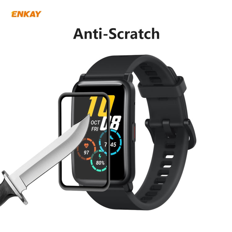 2 PCS For Huawei Honor Watch ES ENKAY Hat-Prince 3D Full Screen Soft PC Edge + PMMA HD Screen Protector Film - Screen Protector by ENKAY | Online Shopping UK | buy2fix