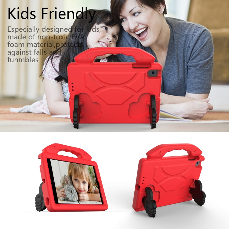 For iPad Mini 5/4/3/2/1 EVA Material Children Flat Anti Falling Cover Protective Shell With Thumb Bracket(Red) - Apple Accessories by buy2fix | Online Shopping UK | buy2fix