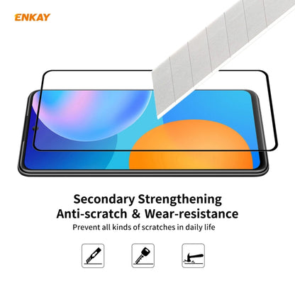 For Huawei P Smart 2021 5 PCS ENKAY Hat-Prince Full Glue 0.26mm 9H 2.5D Tempered Glass Full Coverage Film - Huawei Tempered Glass by PINWUYO | Online Shopping UK | buy2fix