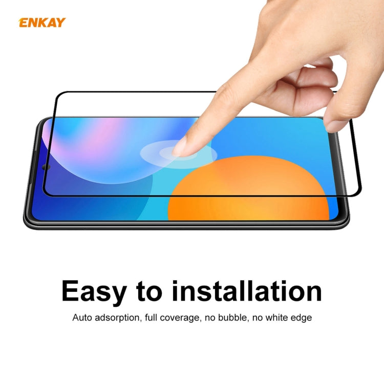 For Huawei P Smart 2021 10 PCS ENKAY Hat-Prince Full Glue 0.26mm 9H 2.5D Tempered Glass Full Coverage Film - Huawei Tempered Glass by PINWUYO | Online Shopping UK | buy2fix