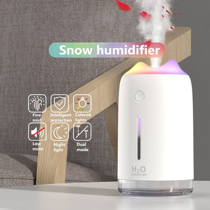 Snow Mountain Simple Mini Home Silent Bedroom Student Dormitory Office Portable USB Wireless Persistent Air Humidifier(red) - Home & Garden by buy2fix | Online Shopping UK | buy2fix