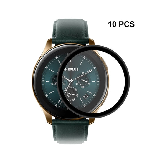 10pcs For OnePlus Watch ENKAY Hat-Prince 3D Full Screen Soft PC Edge + PMMA HD Screen Protector Film - Screen Protector by ENKAY | Online Shopping UK | buy2fix