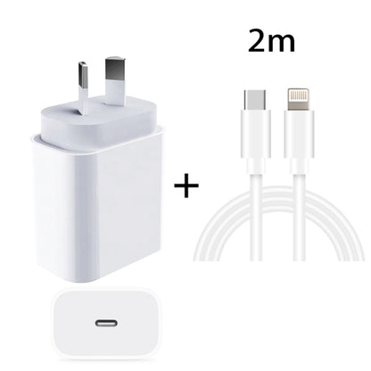 20W PD 3.0 Travel Fast Charger Power Adapter with USB-C / Type-C to 8 Pin Fast Charge Data Cable, AU Plug(2m) - USB Charger by buy2fix | Online Shopping UK | buy2fix