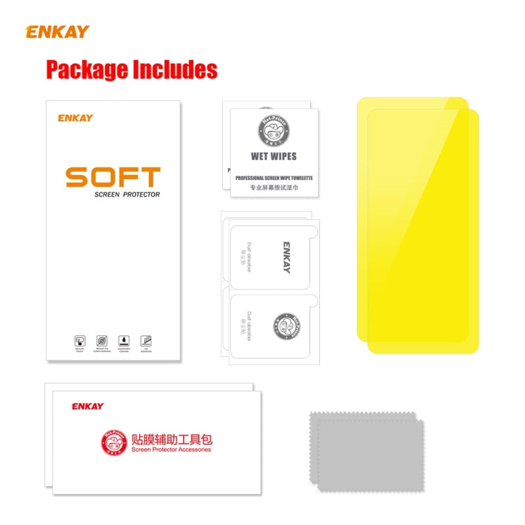 For Redmi Note 10 Pro / Note 10 Pro Max 2 PCS ENKAY Hat-Prince Full Glue Full Coverage Screen Protector Explosion-proof Hydrogel Film - For Xiaomi by ENKAY | Online Shopping UK | buy2fix