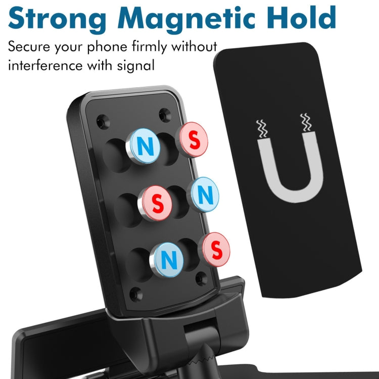 H-144B Universal Car Phone Holder Magnetic Stop Sign Holder Mobile Phone Interior Decoration Accessories - In Car by buy2fix | Online Shopping UK | buy2fix