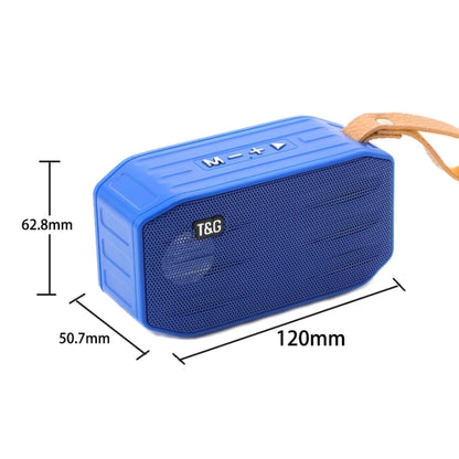 T&G TG296 Portable Wireless Bluetooth 5.0 Speaker Support TF Card / FM / 3.5mm AUX / U-Disk / Hands-free(Blue) - Mini Speaker by T&G | Online Shopping UK | buy2fix