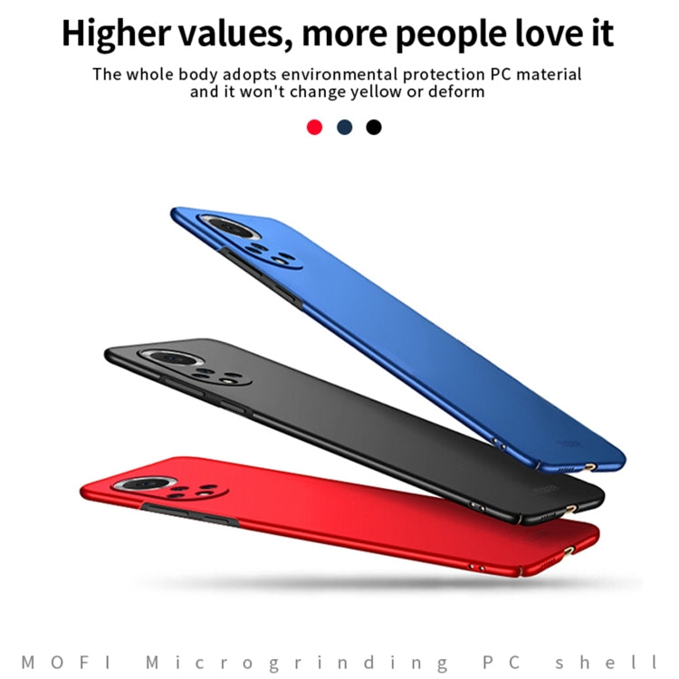 For Huawei Nova 9 MOFI Frosted PC Ultra-thin Hard Phone Case(Red) - Huawei Cases by MOFI | Online Shopping UK | buy2fix