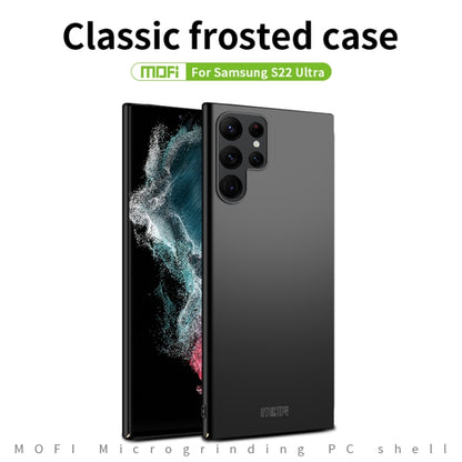 For Samsung Galaxy S22 Ultra 5G MOFI Frosted PC Ultra-thin Hard Case(Black) - Samsung Accessories by MOFI | Online Shopping UK | buy2fix