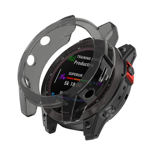 For Garmin Fenix 7X Shockproof TPU Soft Protective Case(Black) - Smart Wear by buy2fix | Online Shopping UK | buy2fix